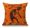 Kokopelli Southwest Kissenbezug Stammesflötenspieler Kissenhülle Native American Stil Heimdeko Boho Geschenk