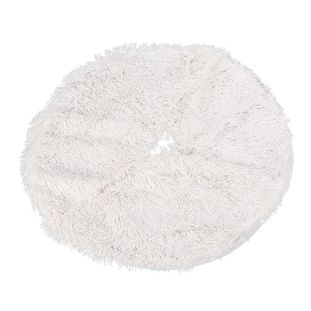 Christmas Tree Skirt Floor Mat Base Cover Round Carpet for Xmas New Year Party Holiday Home