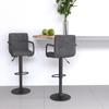 Day and Night - Day and Night Kitchen Stools 2 Units Dark Gray Velvet