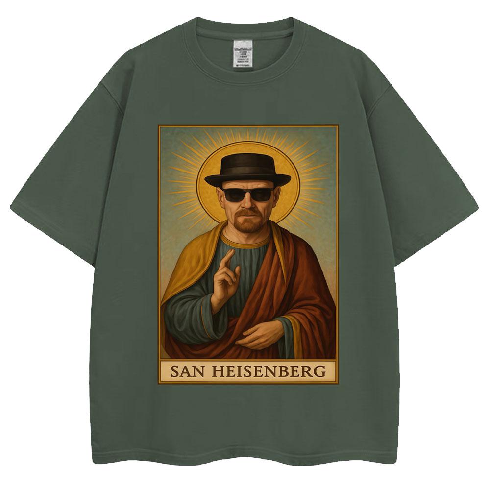

Funny Heisenberg Breaking Bad Graphic Vintage T Shirt Unisex Women Creativity Popular Tshirts Oversized Cotton Casual Short Sleeve S