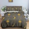 Bohemian Duvet Cover Set Universe Sun And Moon Themed Polyester Comforter Cover King Queen Full Size For Kids Boys Bedding Set