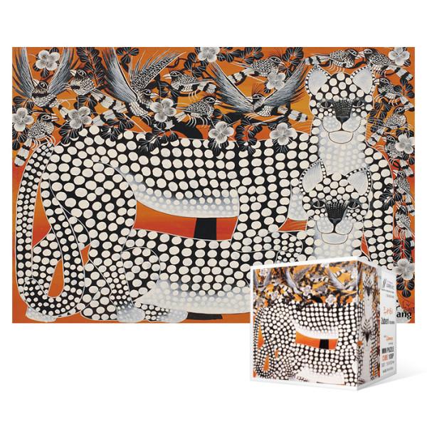 

108-piece jigsaw puzzle / Leopard - Orange (mini), popular Korean puzzle