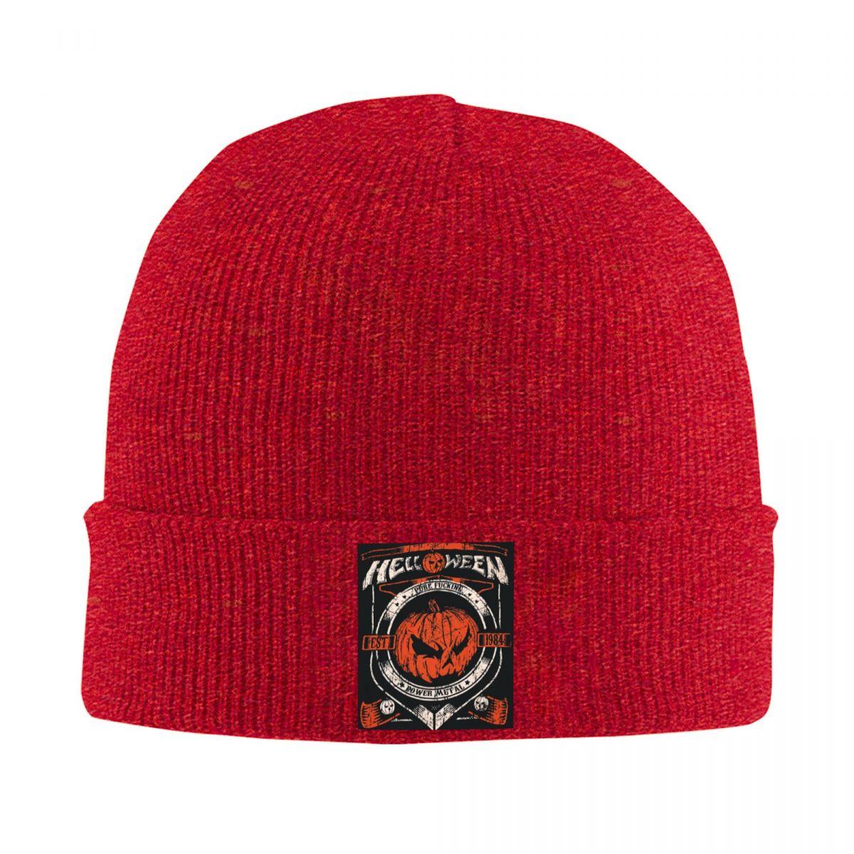 

Helloween Rock Band Warm Knitted Cap Winter Knit Bonnet Hat Skullies Beanies Hip Hop Caps for Unisex One Size