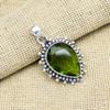 Attractive Peridot Gemstone Handmade Pendant 925 Sterling Silver Jewelry