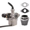 Motorcycle Parts PZ19 Carburetor With Air Filter For ATV Quad Go Kart Dirt Bike 70CC 90CC 110CC Cable Manaul Choke Carburetor