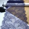 (6 Colors) 3 Meters French Chantilly Fabric Lace, Non-stretch Eyelash Lace Fabric for Lingerie, Underwear, Dress, Home Decor, Crafting