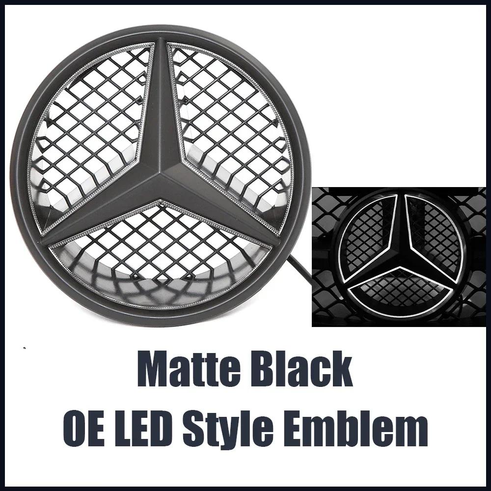 Černá a stříbrná přední mřížka stylu OE Lesklý černý znak hvězdy Pro Mercedes Benz Třída GLK X204 2008-2012 GLK280 GLK300 GLK350
