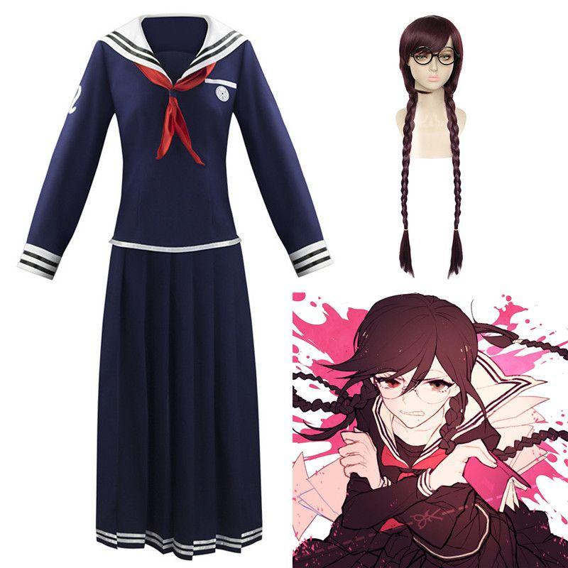 Ronpa Dangan Danganronpa Cosplay Dress Touko Toko Fukawa Halloween Costume Set