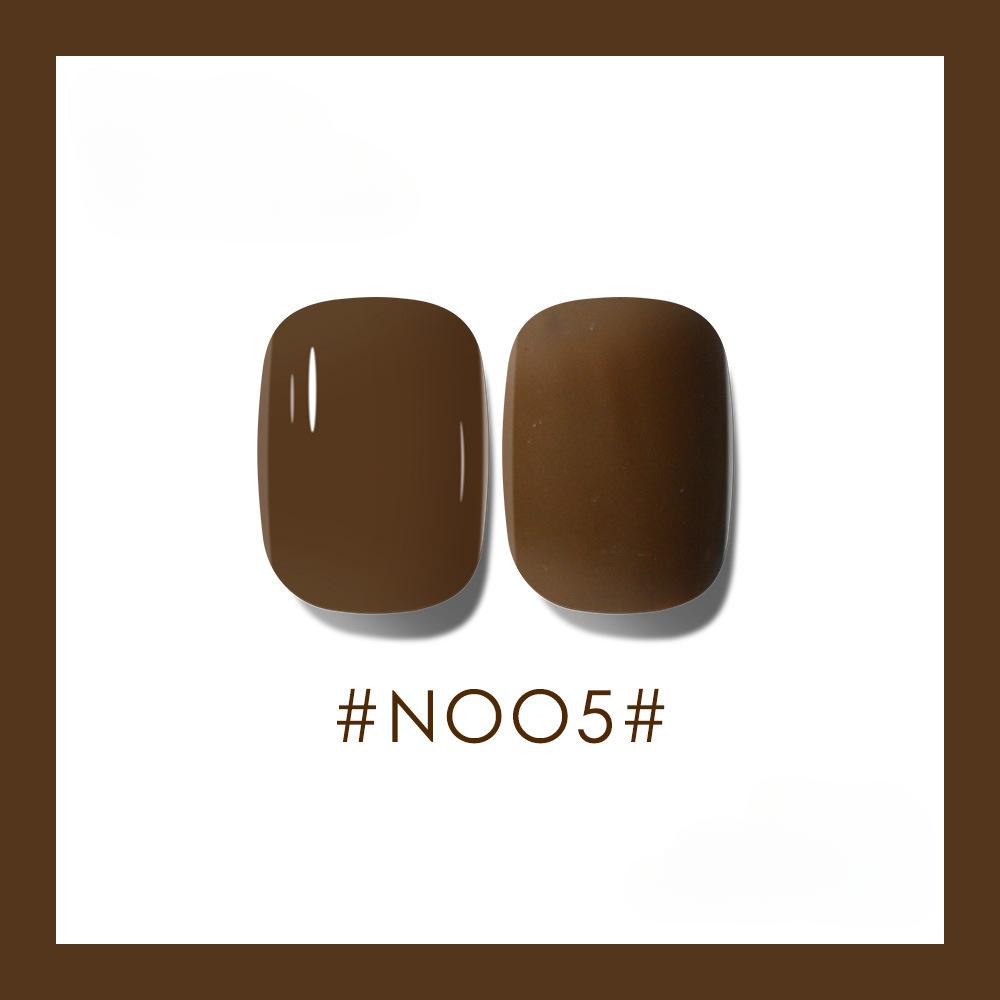 Caramel Milk Coffee Milk Tea Series Nail Polish Nail Polish Coffee Brown Light Therapy Nail Art