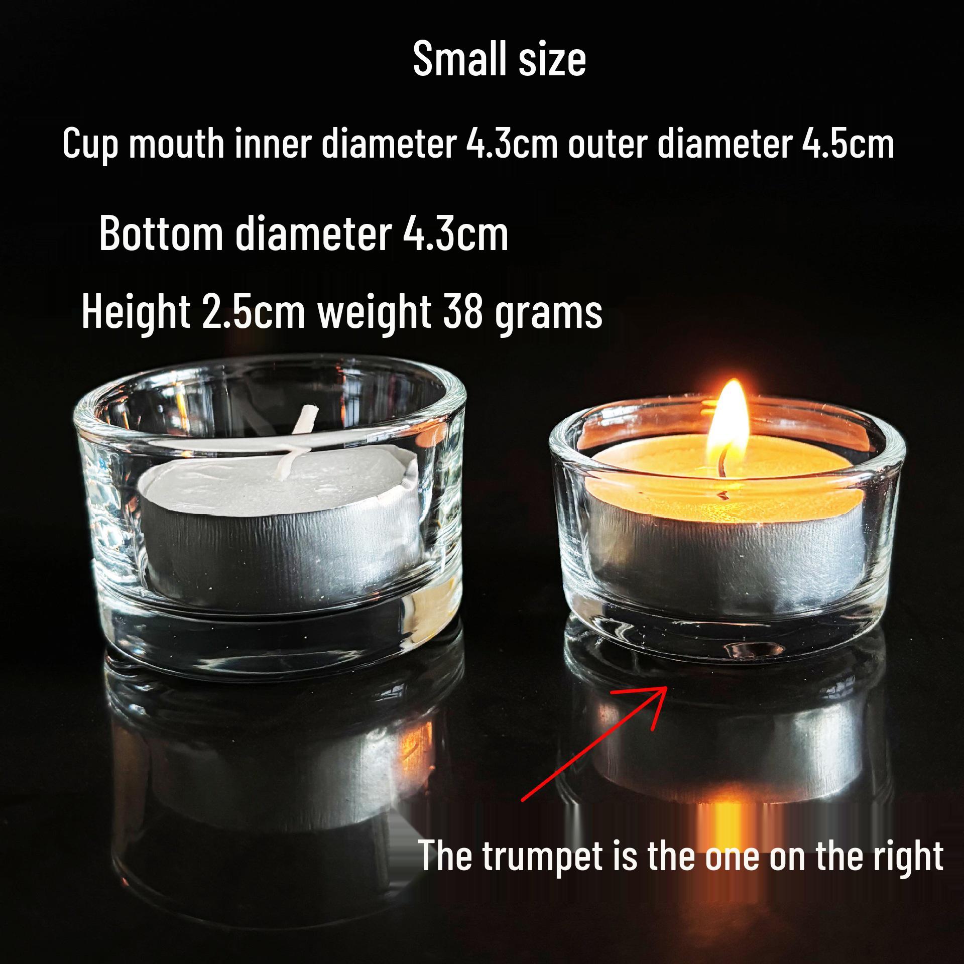 

Modern Transparent Heat-Resistant Glass Candle Holder