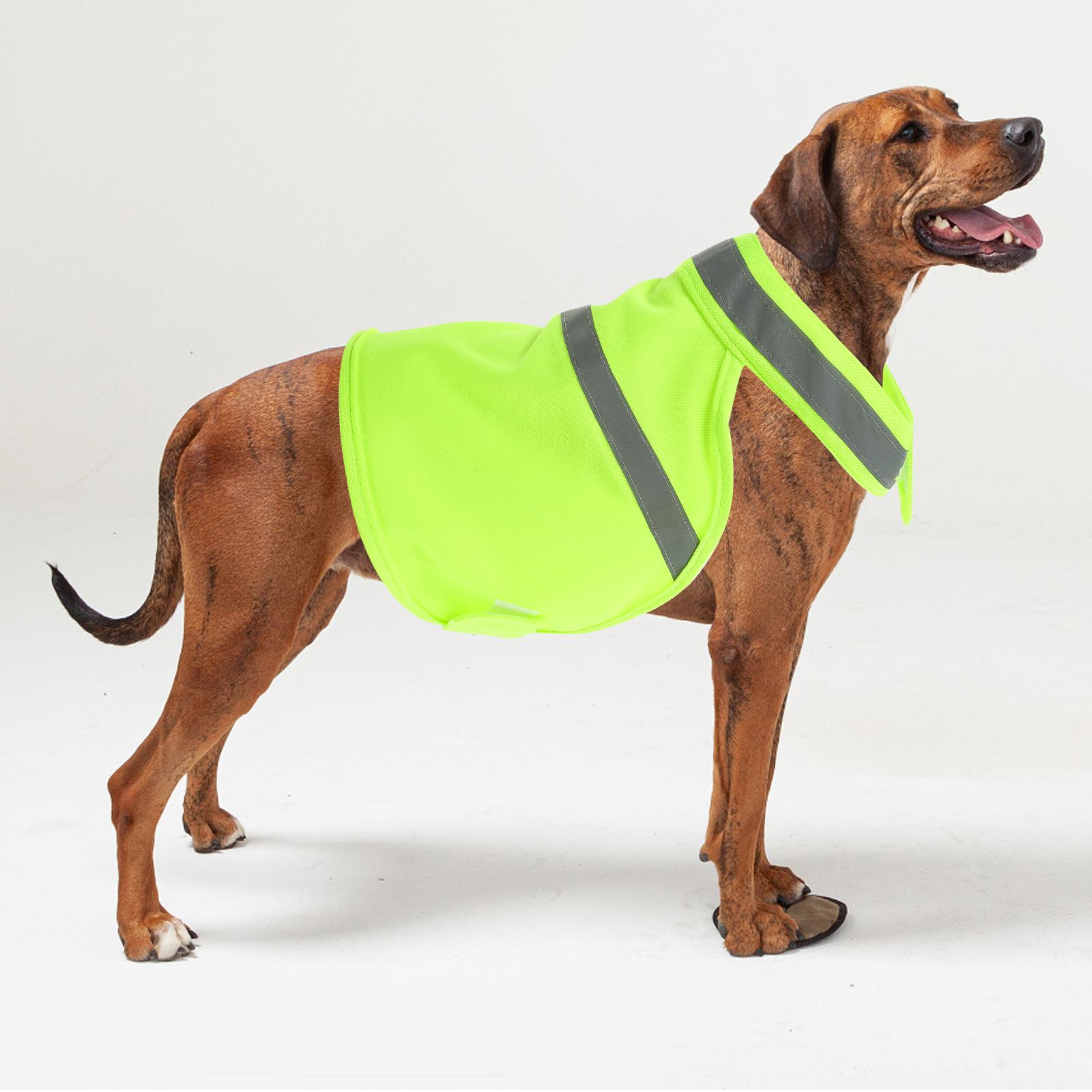 

High Visibility Dog Vest Soft Adjustable Reflective Safety Vests for Large Dogs Outdoor Hunting Night Walking Pet Gear 36.00X35.00X25.00CM