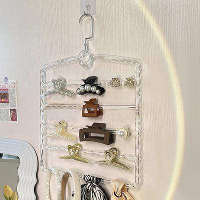 Hair Claw Storage Rack Organizer Large Capacity Headband Holder Wall Hanging Hairpin Hanger Space Multifunctional Storage Rack