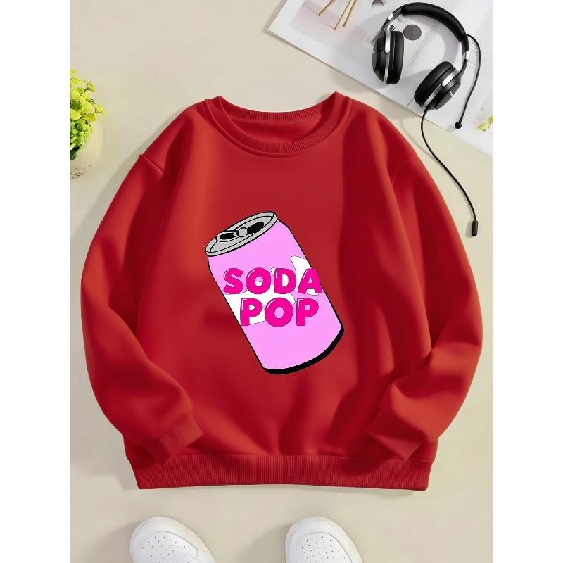 Kids Sweatshirt,Crew Neck Sweatshirt with Fashionable Halloween/Christmas Print and Trendy Elements,Soft Cotton Sweatshirt 110