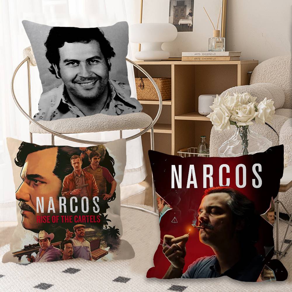 TV Series N-Narcos Cushion Cover Pillowcase Upholstery Sofa Throw Pillow Home Decor Pillowcas