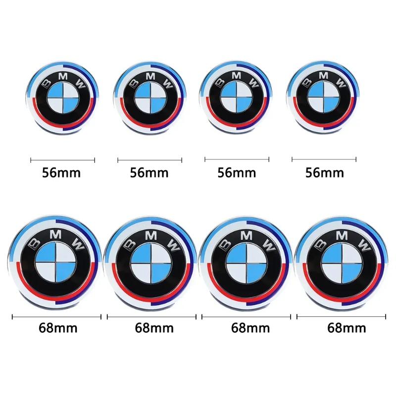 56/68mm Car Wheel Center Covers Hub Caps Auto Badge Hubcaps Replacement Ffor BMW M3 M5 M6 X1 X3 E46 E90 E39 F10 F20 F30 G20 E60 M