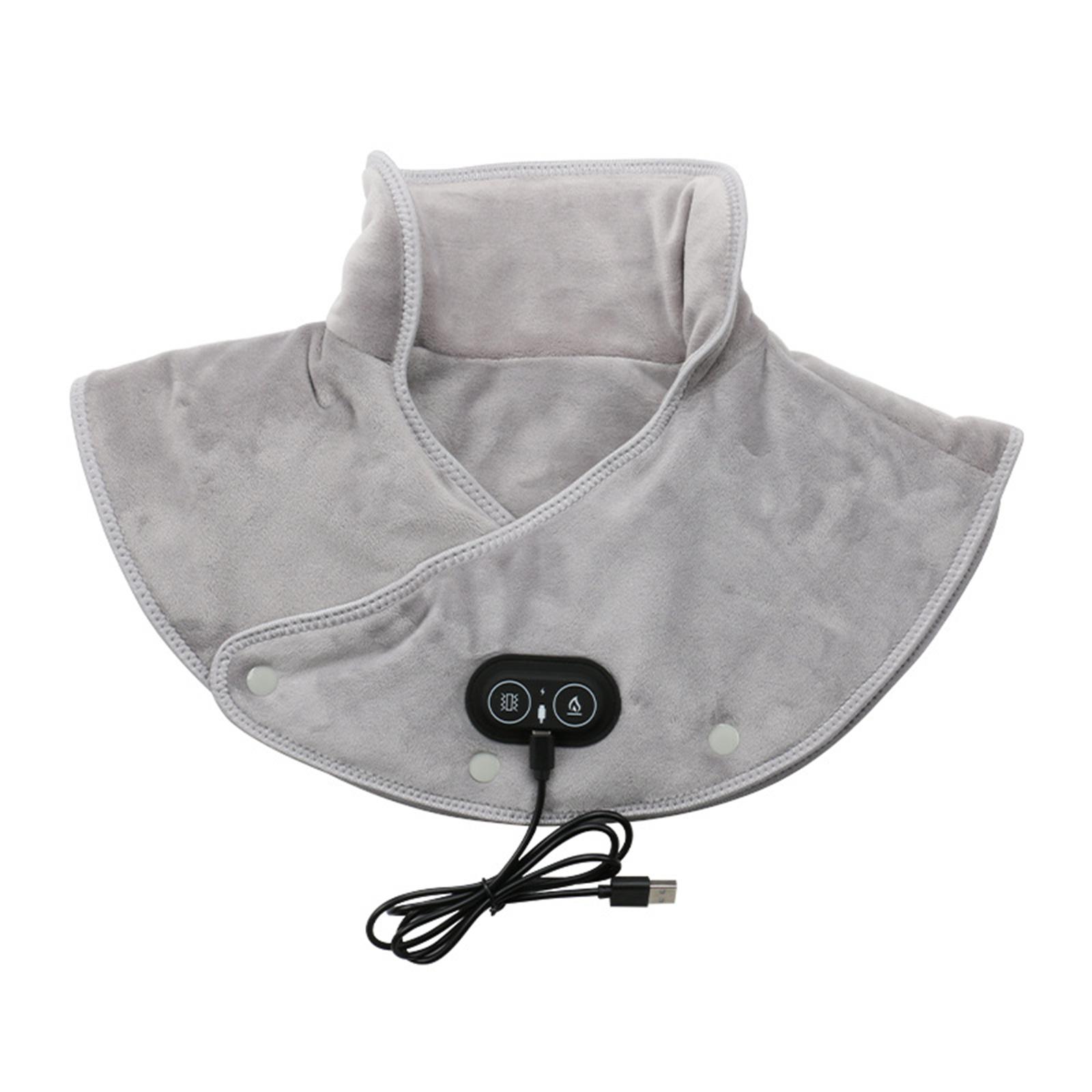 

Electric Heating Vibration Massage Shoulder Pad Heating And Warming Electric Heating Shawl Shoulder Pad Cervical Vertebrae Neck Pad One Size