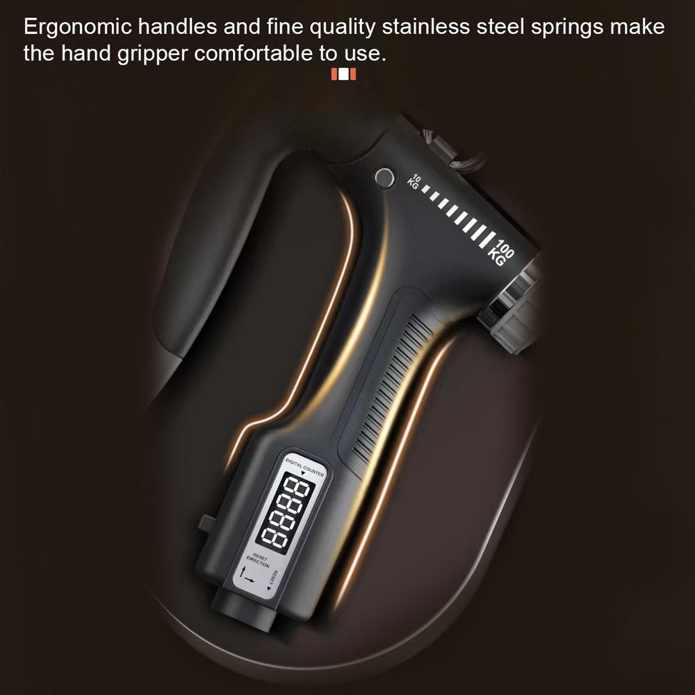 LCD Display Hand Grip Strengthener Arm Muscle Strength Trainer Hand Grip Strength Training