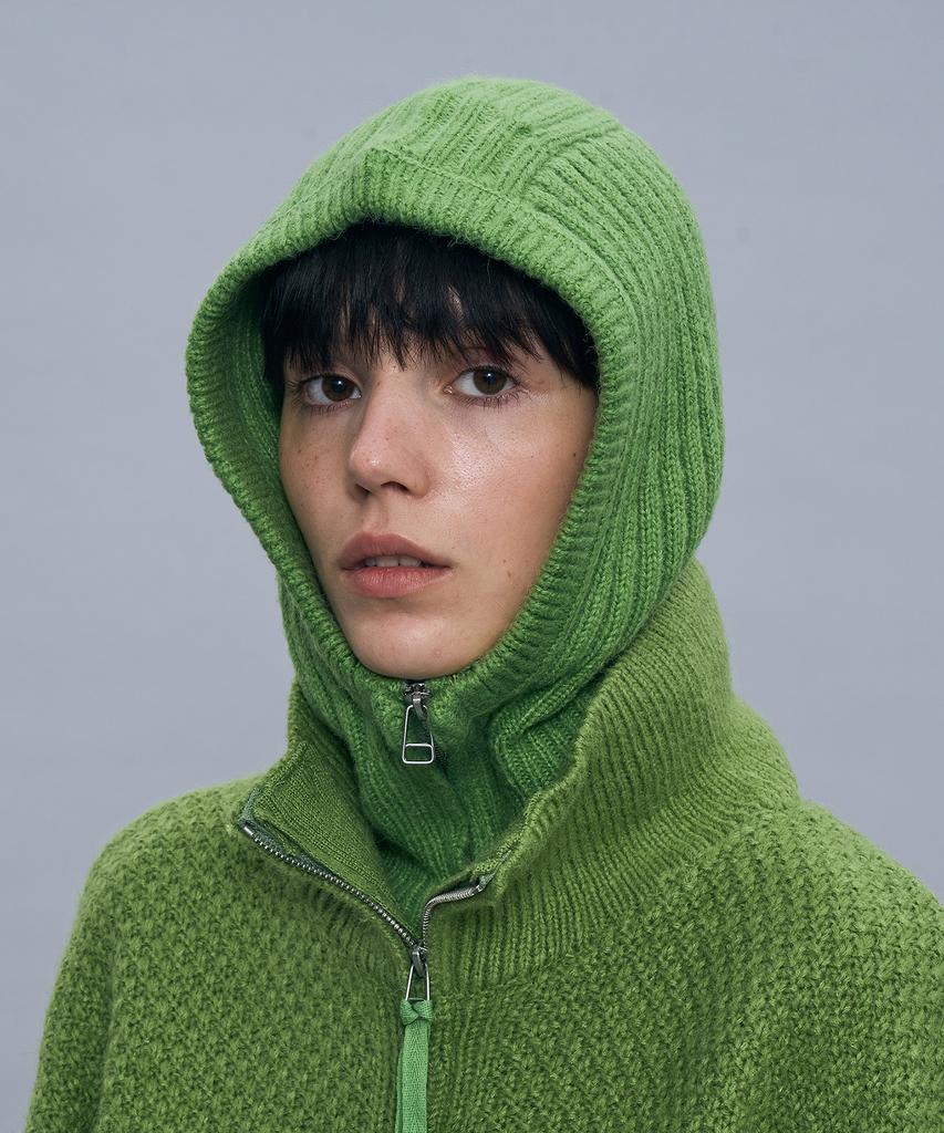 PARTIMENTO WOMEN Knit Balaclava_Green