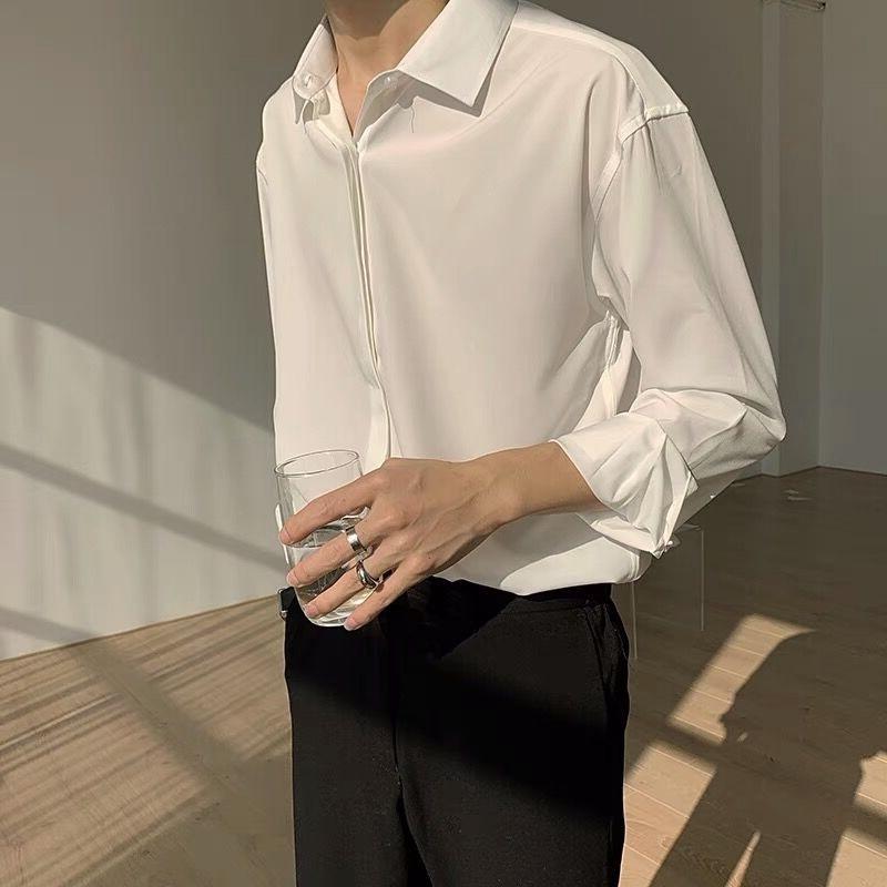 Men's Casual Long Overshirt