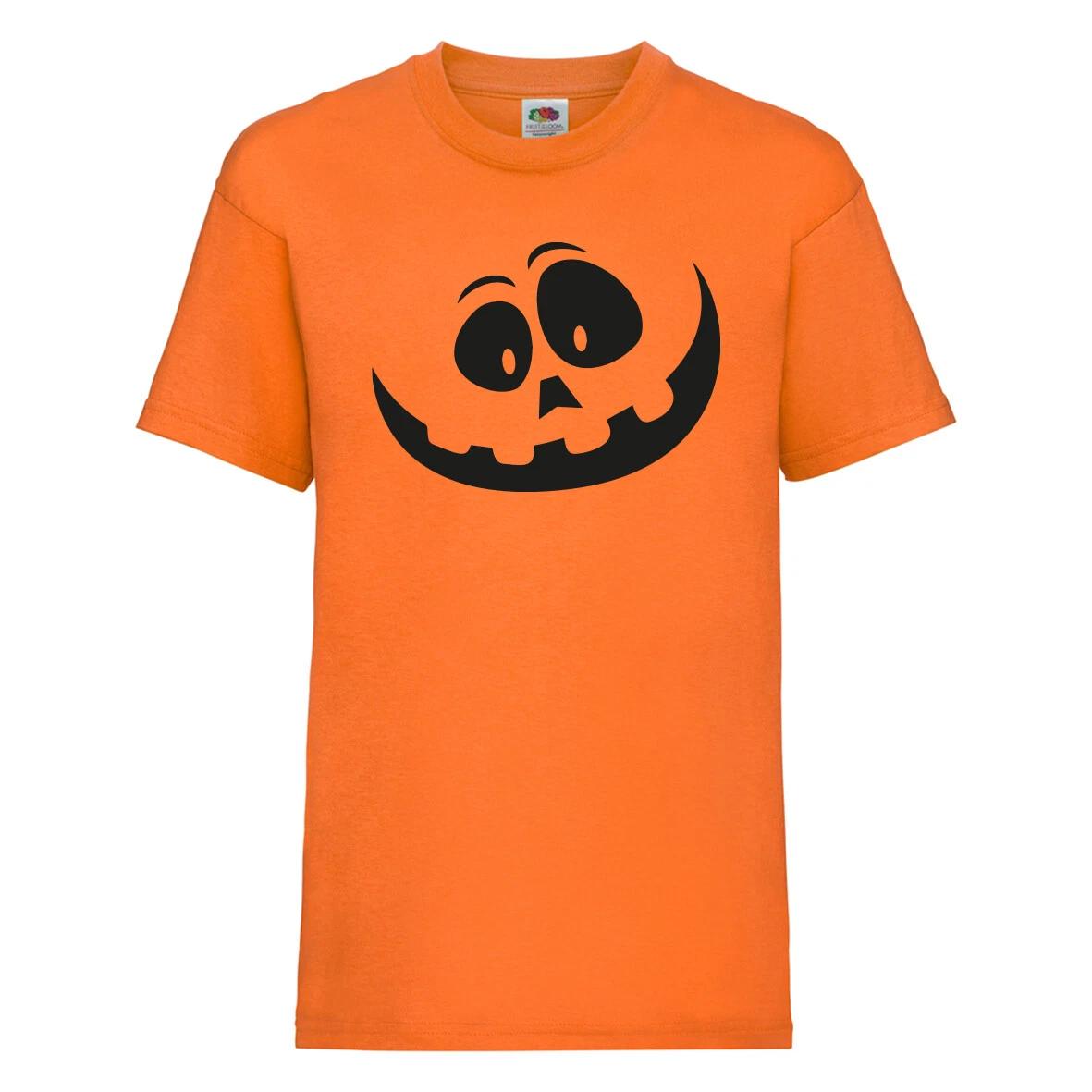 Halloween Pumpkin Smile T-Shirt Gift S