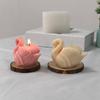 Swan Candle Mold 3D Beautiful Swan Silicone Mold Handmade Ice Cream Fondant Moulds DIY Chocolate Candy Decorating Tool