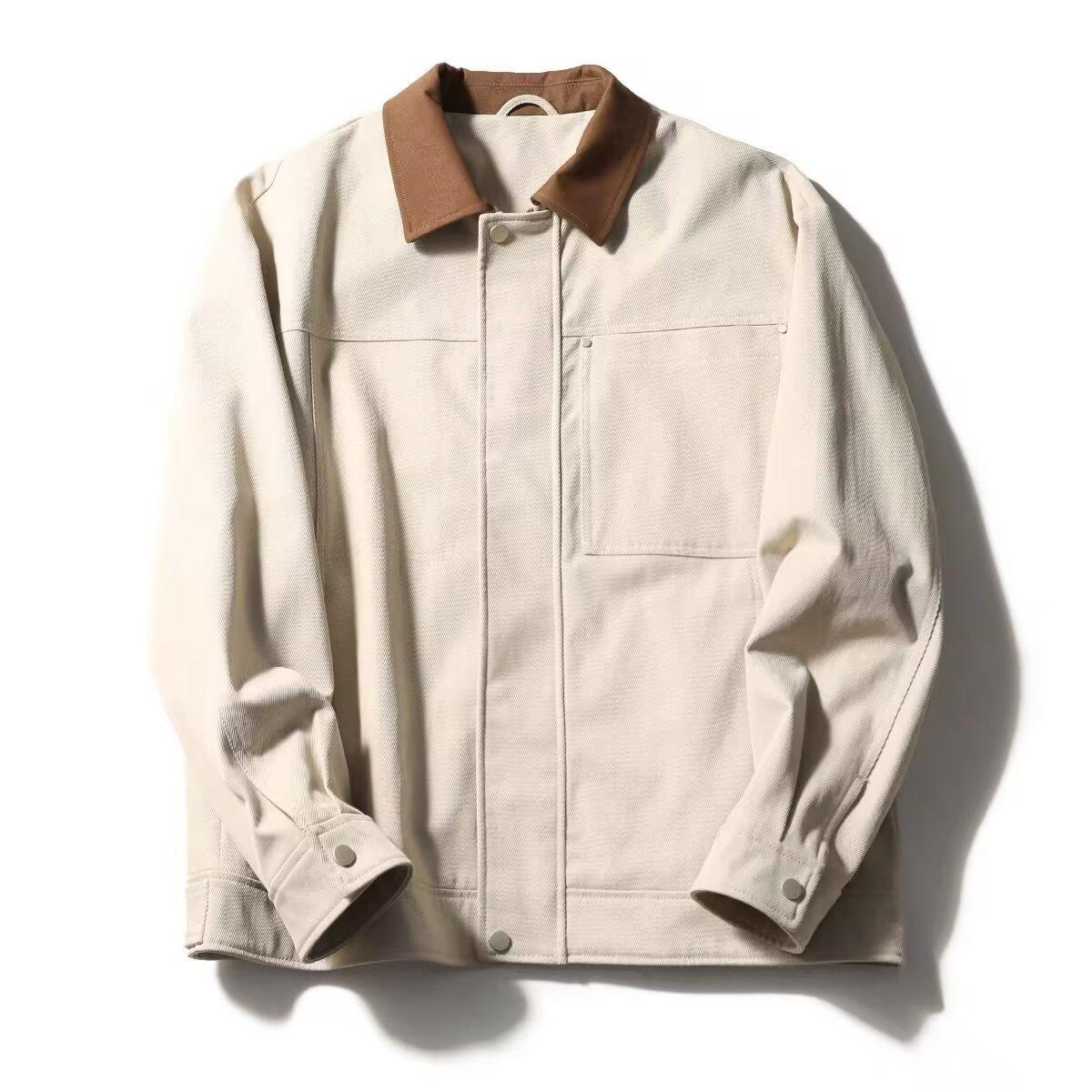 Cross-border Color Block Retro Business Casual Men s Lapel Jacket - Autumn 2025 2XL