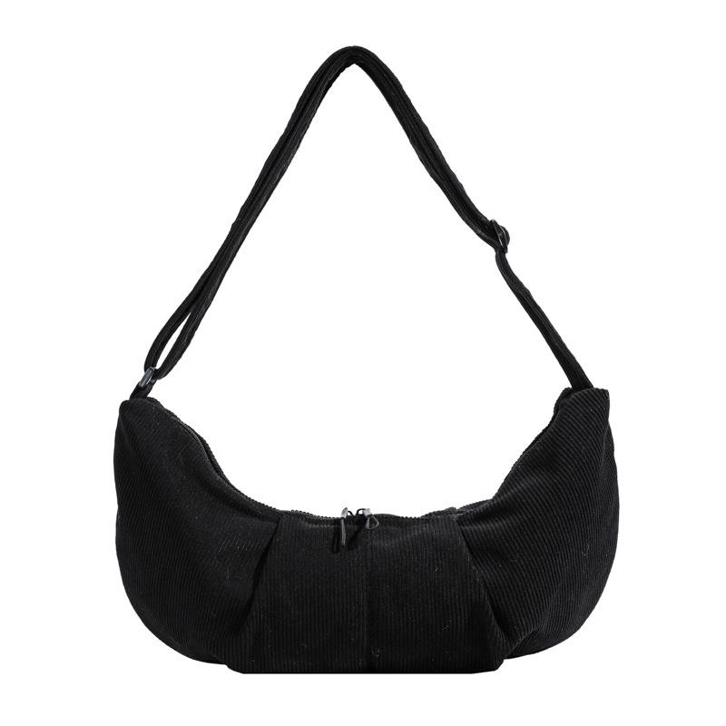 Crossbody Bag Women's Large-capacity Literary and Foreign-style Cloth Bag, Personalized Fashion and Leisure Shoulder Bag, Male Student Class Dumpling