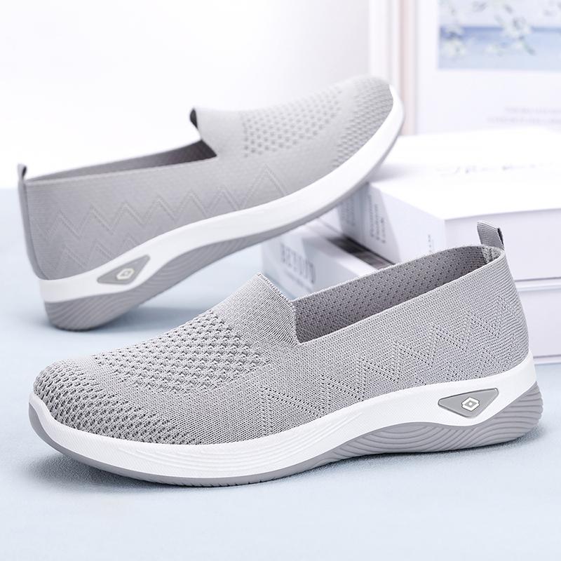 

Женская спортивная обувь, повседневная женская обувь, летняя новая дышащая сетчатая легкая обувь для бега, противоскользящая и износостойкая 41 серый