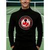 Langarm-Hockey-Print Polyester-T-Shirt Knitterfest Pflegeleicht