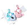 Rosa Herz Plüsch Anhänger Schlüsselanhänger - Süßes Mädchenhaftes Accessoire für Taschen und Geschenke