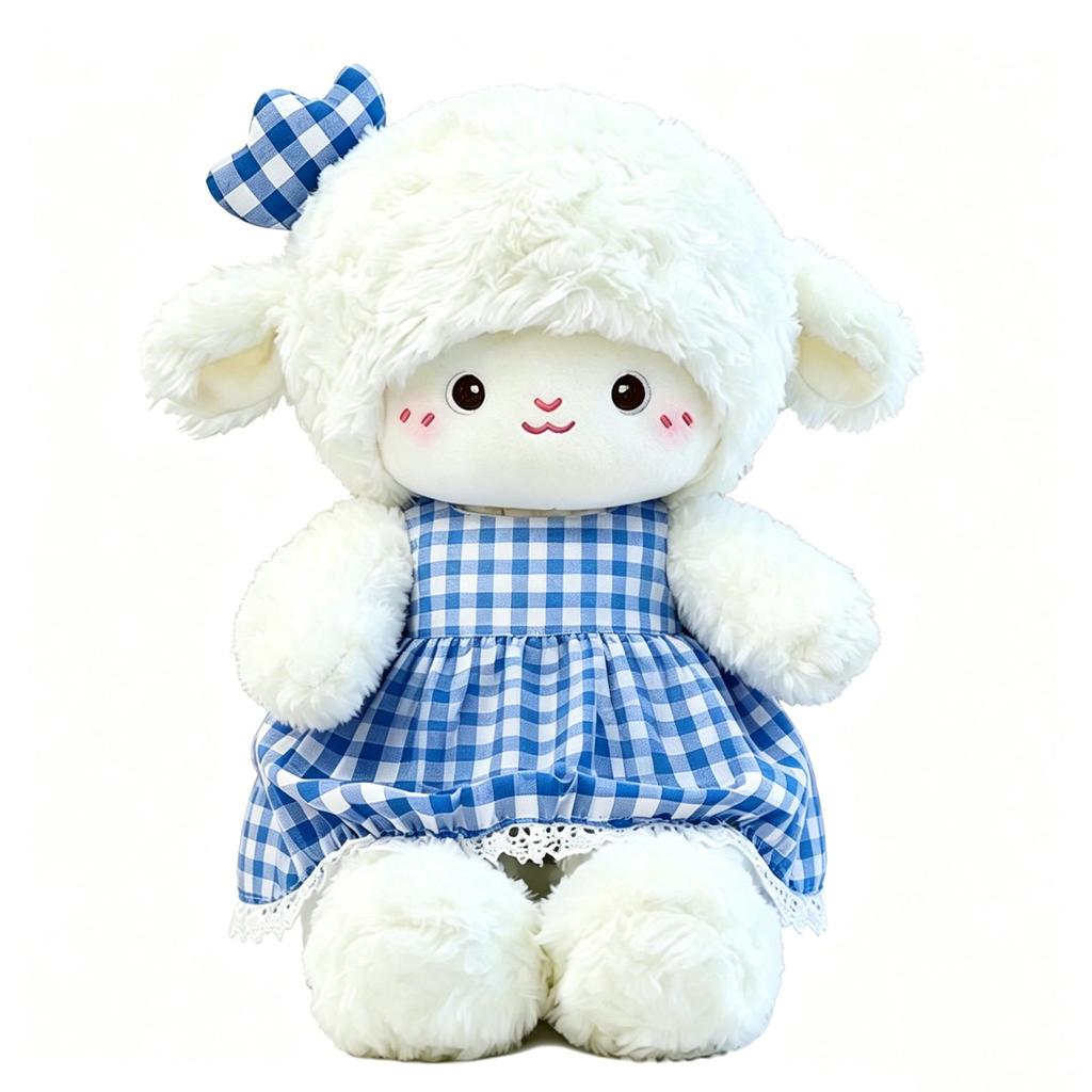 Cherry Sheep Plush Toy: Cute Children's Bedtime Companion and Soothing Doll