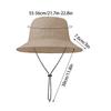 1Pc Summer Adjustable Fisherman Hat Quick Dry Waterproof Drawcord Bucket Hat Unisex Basin Foldable Storage Bucket Caps