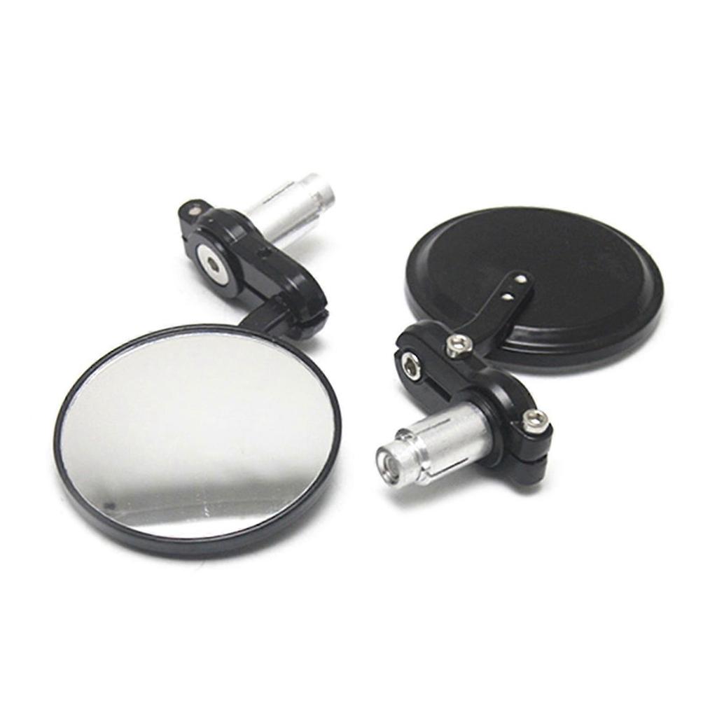 Universal 22mm Bar End Motorcycle Mirror - Blast-Resistant Glass Mirror for Bikes