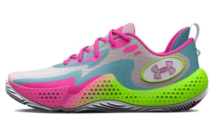 Under Armour Spawn 5  White Lime Pink  3026285-100 42.5