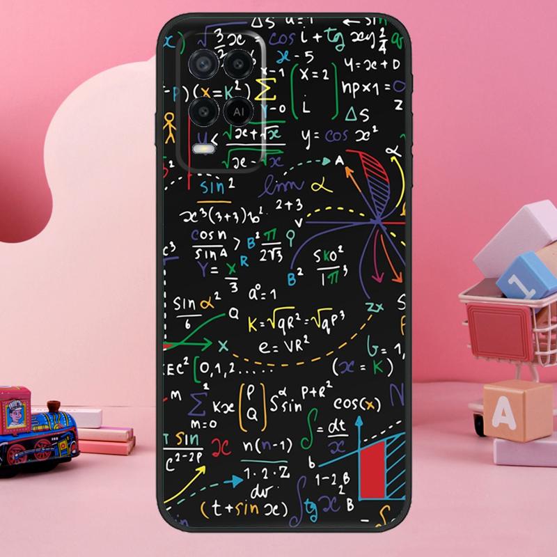 Physics Science Maths Formula Case For OPPO A17 A77 A57 A54 A53 S A31 A5 A9 A15 A52 A72 A91 A93 A74 A94 A16 A76 A96 Cover