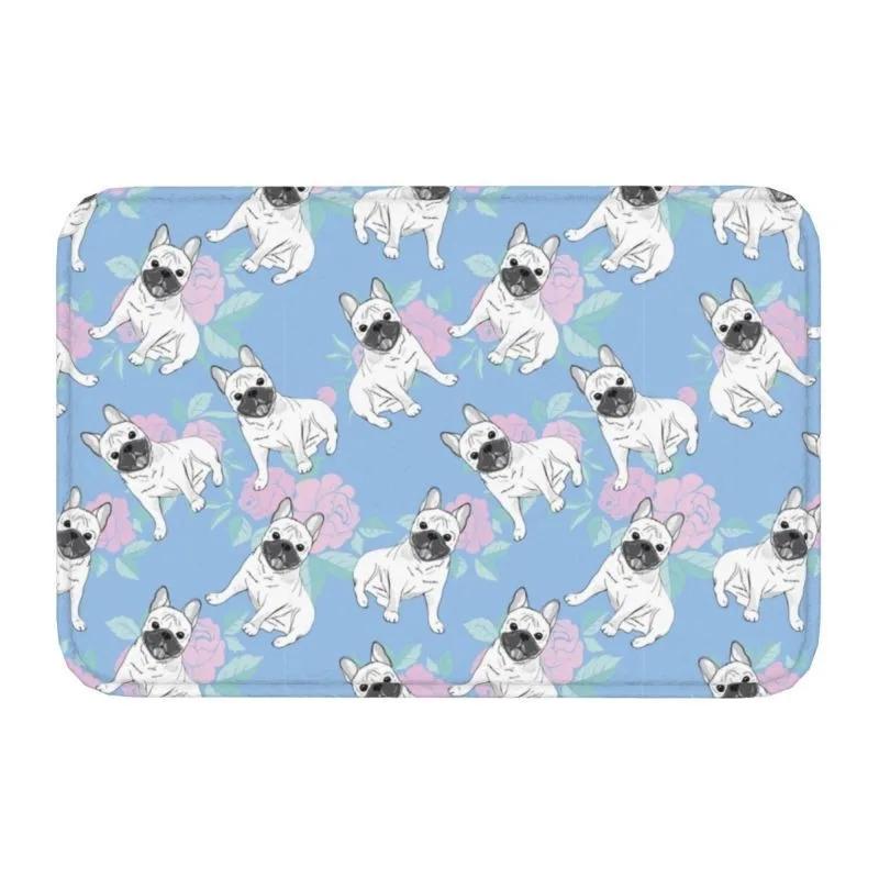 Colorful Puppy Flower Carpet for Living Room Bedroom and Home Decoration - Cartoon Dog Print Pattern Anti Slip Carpet