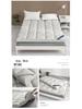 Hotel Star Soft Feather Velvet Mattress Topper - Thick Quilted Tatami Mat for Double Bed & Student Use.