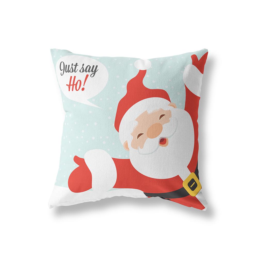 Home Decor Merry Christmas Reindeer Print Pattern Cushion Cover Living Room Sofa Decor Polyester Throw Pillow Pillow Cover