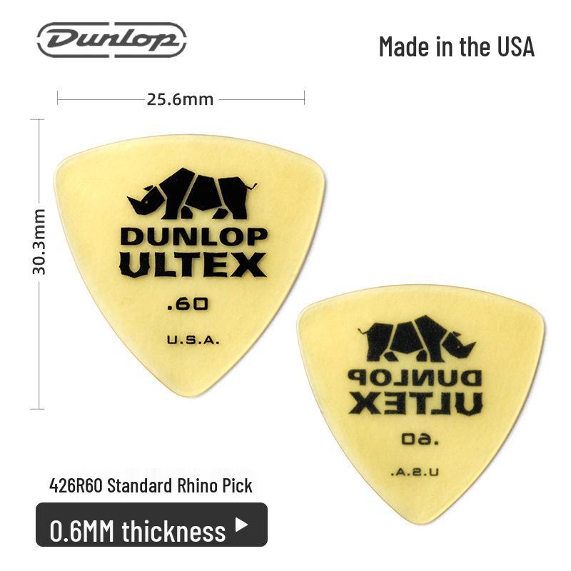 Dunlop Rhino 421R Anti-Slip Guitar Pick for Acoustic & Electric Guitars