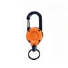 1Pc Backpack Tactical U-shaped Easy-pull Buckle Keychain Retractable Simple Black Outdoor Portable Steel Wire Four-color Spring Buckle
