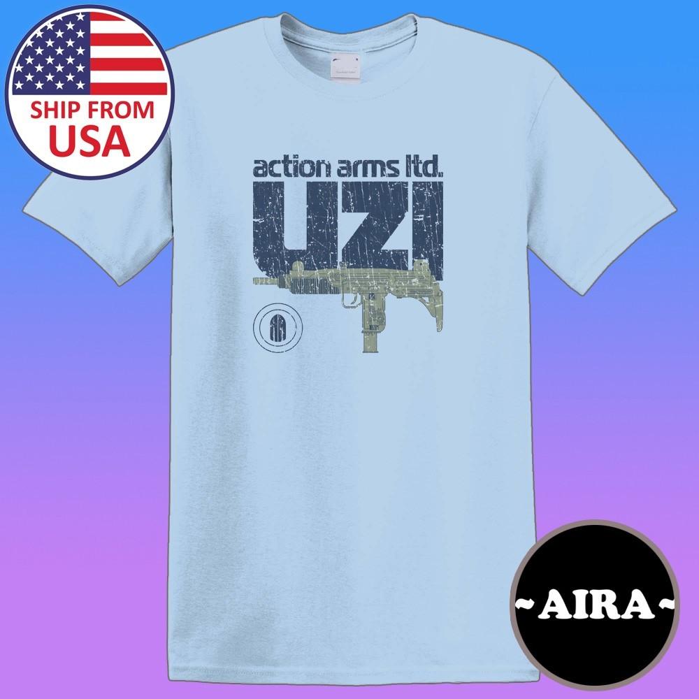 Action Arms Ltd. Uzi 1980 Men s Light Blue Size S-5XL S