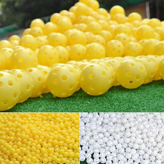 6 Pcs Indoor Elastic Golf Hollow Ball Rubber Hole Golfs Beginner Practice