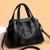 Women's Bags, European and American Middle-aged One-shoulder Oblique Span Bags, Large-capacity Retro Mother Bags, Portable Soft Leather Tote Bags.