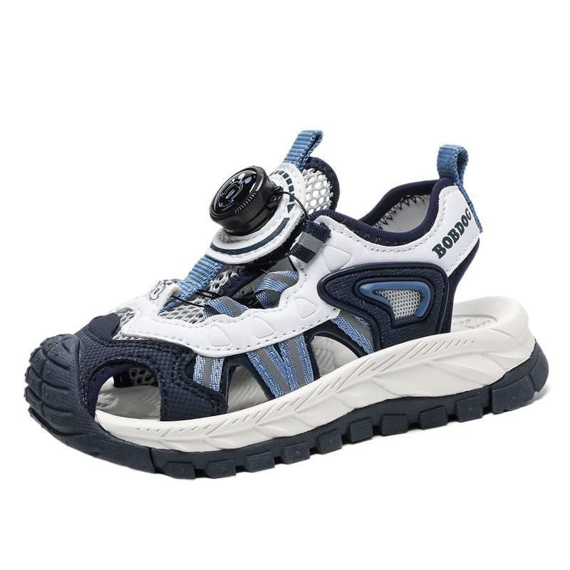 Bobdog Children's Shoes Boys's Sandals 2026 New Topless Anti-slip Anti-collision Beach