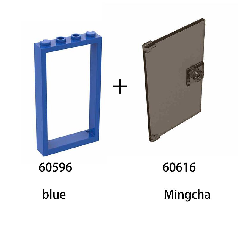 10pcs1x4x6 Door Frame Smart Window Compatible with 60596 60616 MOC Parts, Building Block Model Accessories, Children's Toys