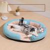 Pet House Bed Four Seasons Cat Dog Bed Warm Removable Cover Washable Pet Shelter Oval Opening Pet Nest Indoor Outdoor Pet Mat