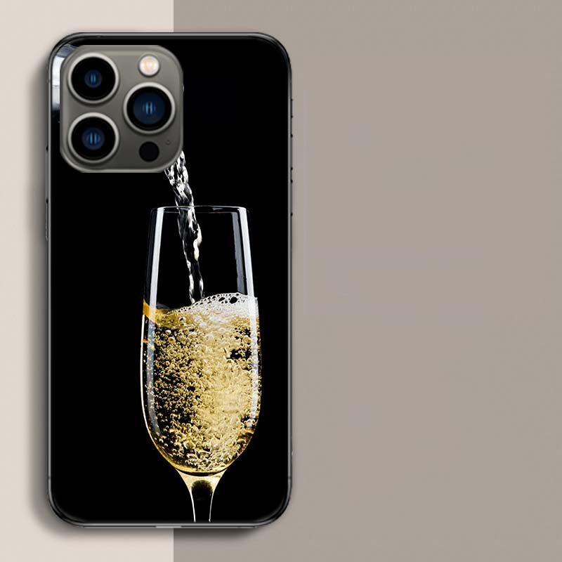 Open Champagne to Celebrate Phone Case For Iphone 17 Air 15 Pro 14 Plus 16 Pro Max 12 13 Mini 11 16E X XS Cover Cute Fundas