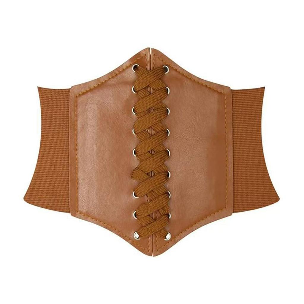 Summer Retro Fashion Tight Fitting Wide Waistband For Women, Elastic Waistband With European And American Court Belt