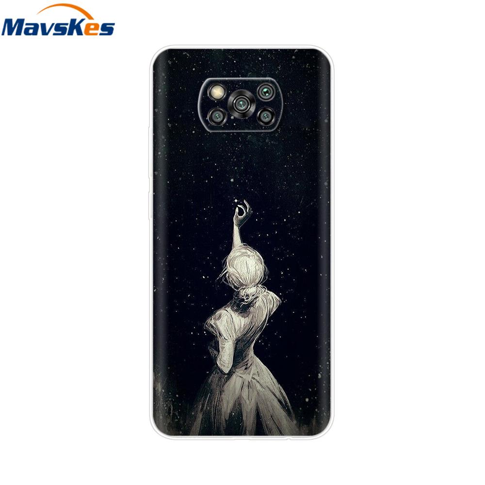 Pour Xiaomi POCO X3 Coque Pour Poco X3 Pro NFC Silicone Souple Arrière Pour Poco X3 POCOX3 X 3 NFC 6.67'' Fundas Coques Coque Pare-chocs