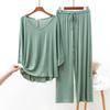 Loose Fat Homewear Casual Modal Cotton Sleepwear Spring Autumn Women Long Sleeve Home Suit Sexy V Neck Suit